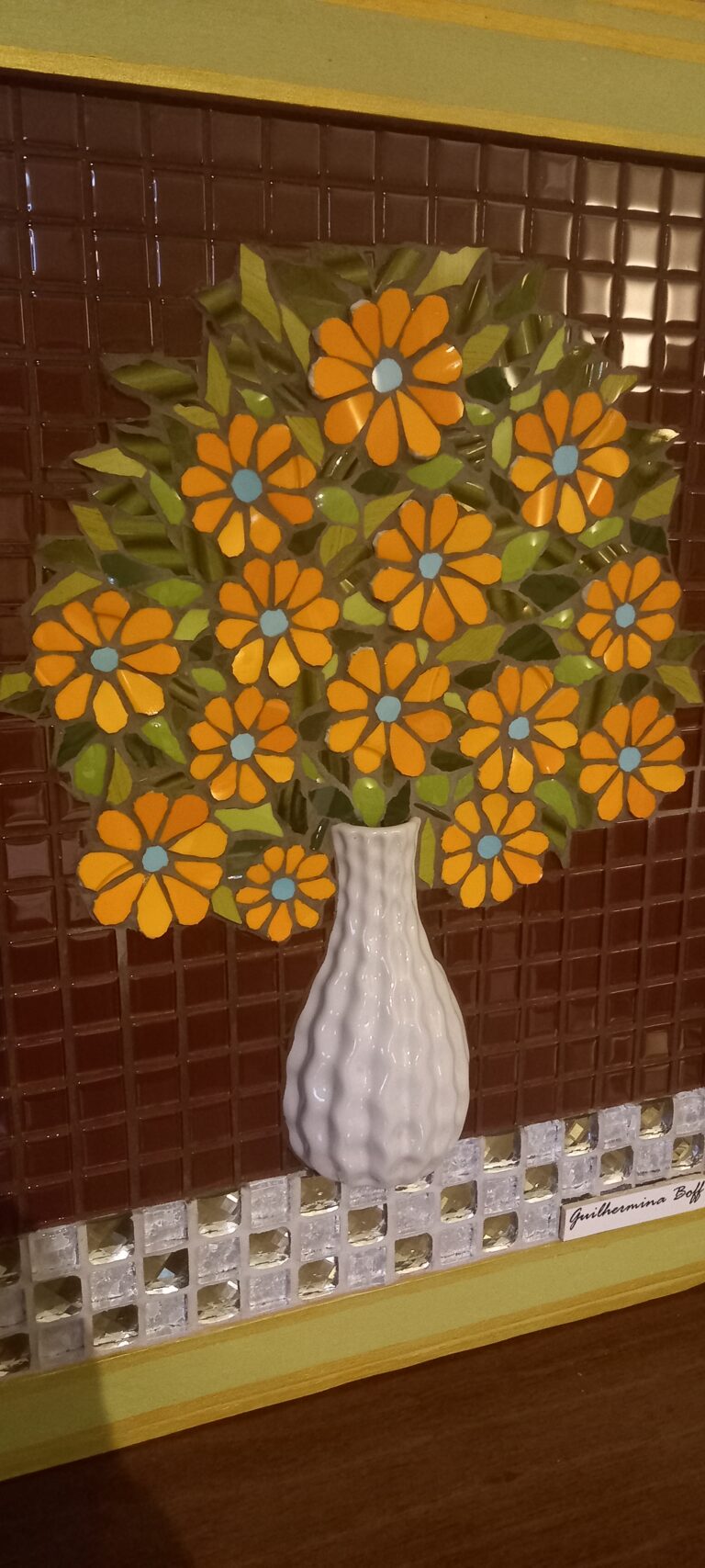 Quadro flores do campo, mosaico em MDF ou madeira, foto 4